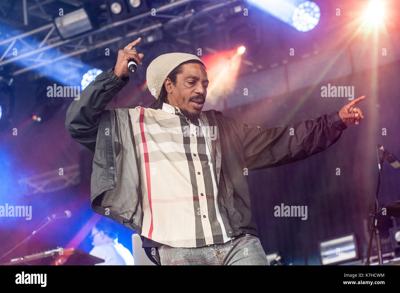 Birmingham, UK. 15 Sep, 2017. Leftfield lire la première nuit de au-delà de la voie ferrée à Digbeth, Birmingham le 15 septembre 2017. Credit : Ken Harrison/Alamy Live News Banque D'Images
