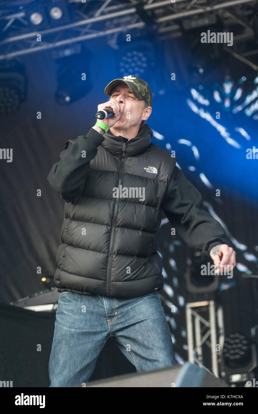 Birmingham, UK. 15 Sep, 2017. Leftfield lire la première nuit de au-delà de la voie ferrée à Digbeth, Birmingham le 15 septembre 2017. Credit : Ken Harrison/Alamy Live News Banque D'Images