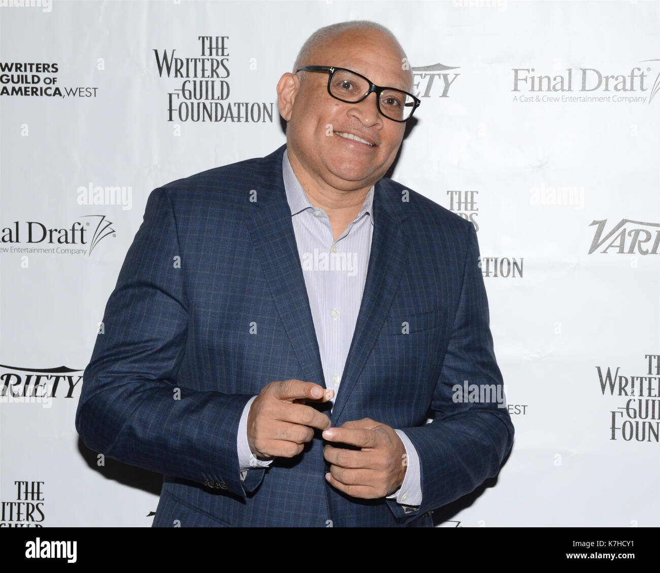 Larry Wilmore participe à la discussion de groupe sublime Primetime 2017 de WGAW, Writy-nominé Writers Guild Theatre septembre 15,2016 Beverly Hills, Californie. Banque D'Images