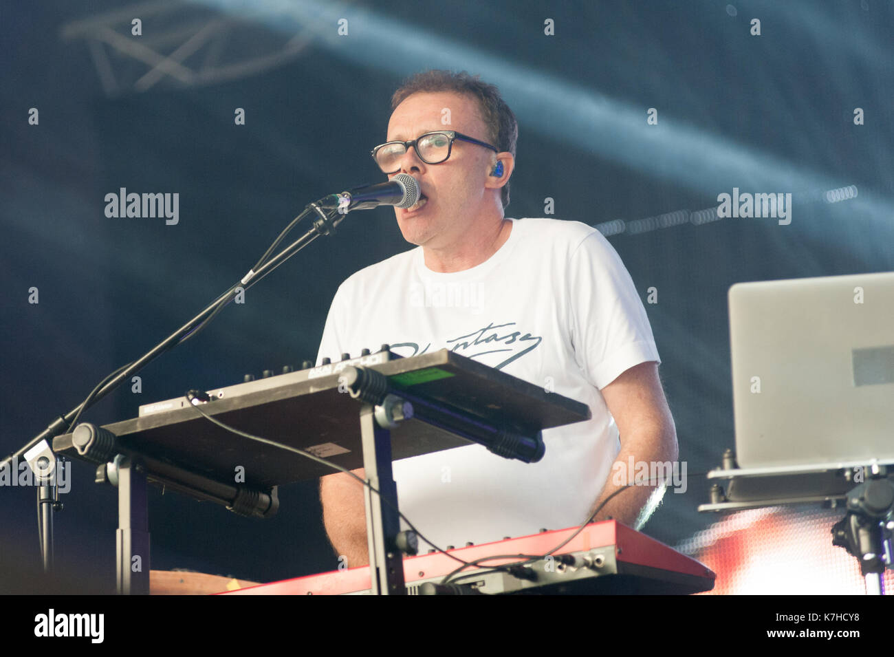 Birmingham, UK. 15 Sep, 2017. Leftfield lire la première nuit de au-delà de la voie ferrée à Digbeth, Birmingham le 15 septembre 2017. Credit : Ken Harrison/Alamy Live News Banque D'Images