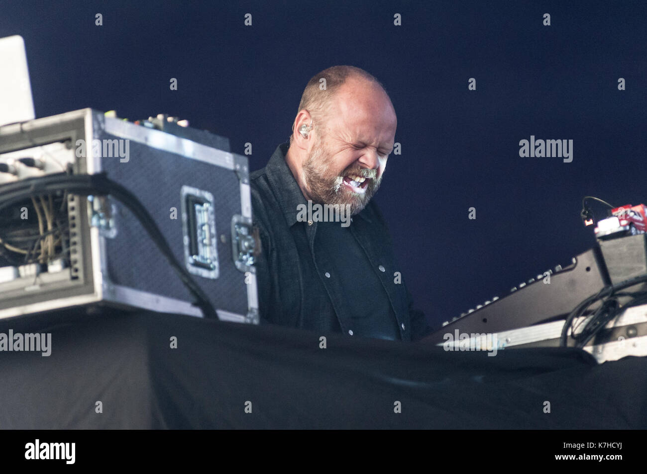 Birmingham, UK. 15 Sep, 2017. Leftfield lire la première nuit de au-delà de la voie ferrée à Digbeth, Birmingham le 15 septembre 2017. Credit : Ken Harrison/Alamy Live News Banque D'Images