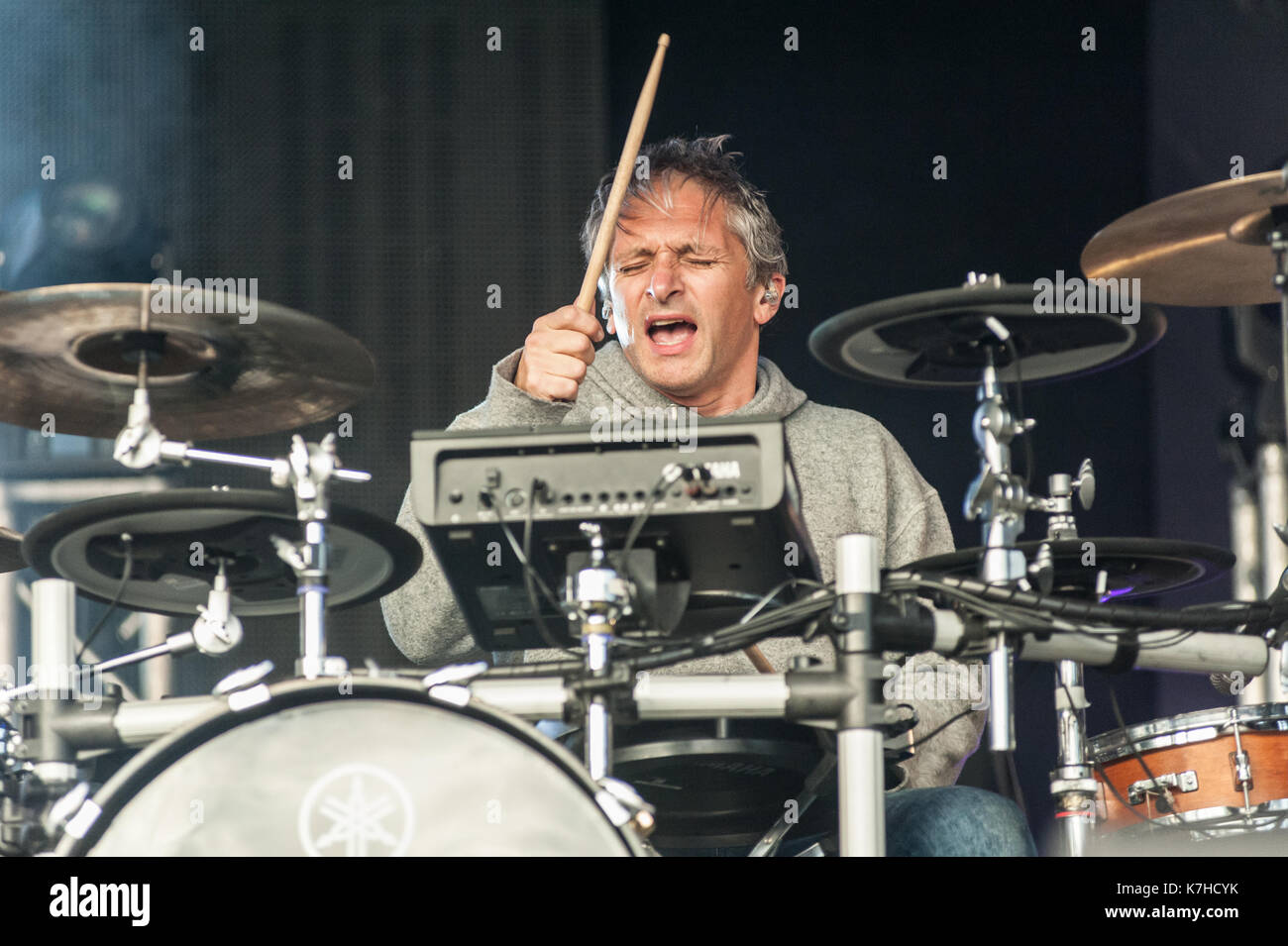 Birmingham, UK. 15 Sep, 2017. Leftfield lire la première nuit de au-delà de la voie ferrée à Digbeth, Birmingham le 15 septembre 2017. Credit : Ken Harrison/Alamy Live News Banque D'Images