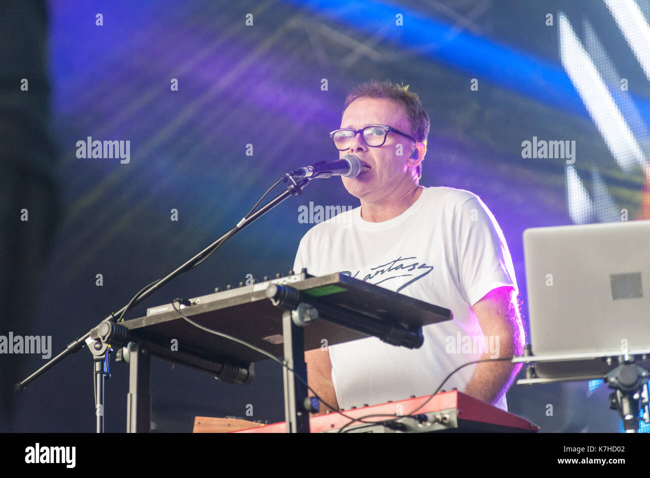 Birmingham, UK. 15 Sep, 2017. Leftfield lire la première nuit de au-delà de la voie ferrée à Digbeth, Birmingham le 15 septembre 2017. Credit : Ken Harrison/Alamy Live News Banque D'Images