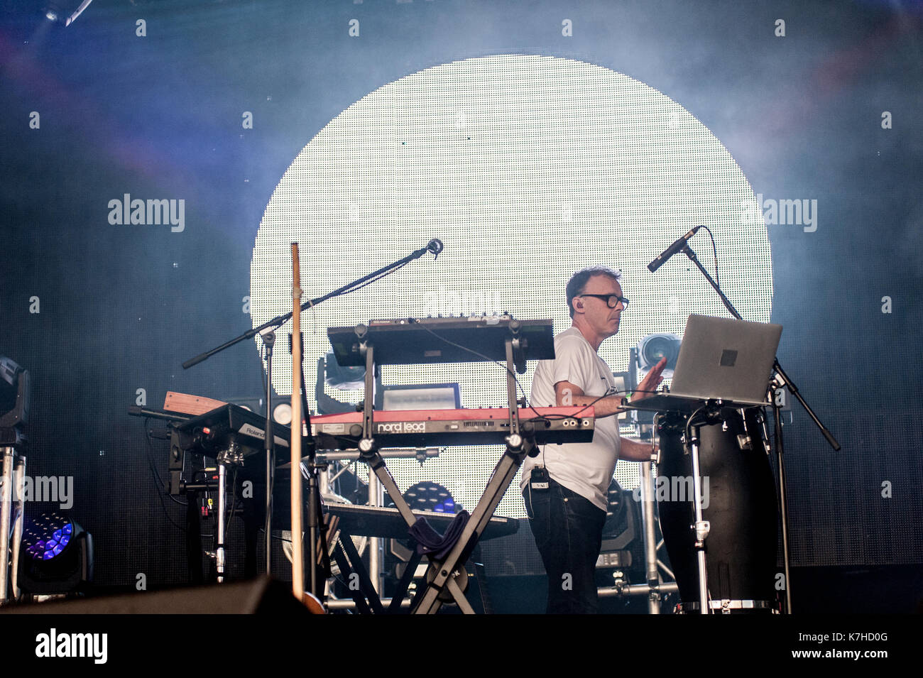 Birmingham, UK. 15 Sep, 2017. Leftfield lire la première nuit de au-delà de la voie ferrée à Digbeth, Birmingham le 15 septembre 2017. Credit : Ken Harrison/Alamy Live News Banque D'Images