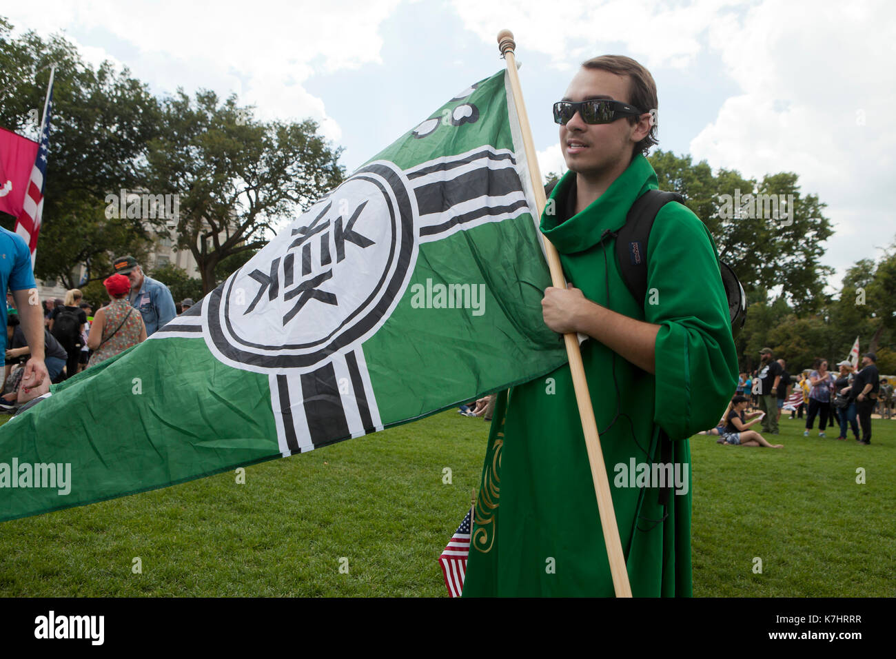 Samedi, Septembre 16th, 2017, Washington, DC USA : Donald Trump les supporters affluent sur le National Mall à envoyer un message au Congrès, les médias et le monde, qu'ils sont unis pour défendre la culture américaine et les valeurs. Banque D'Images