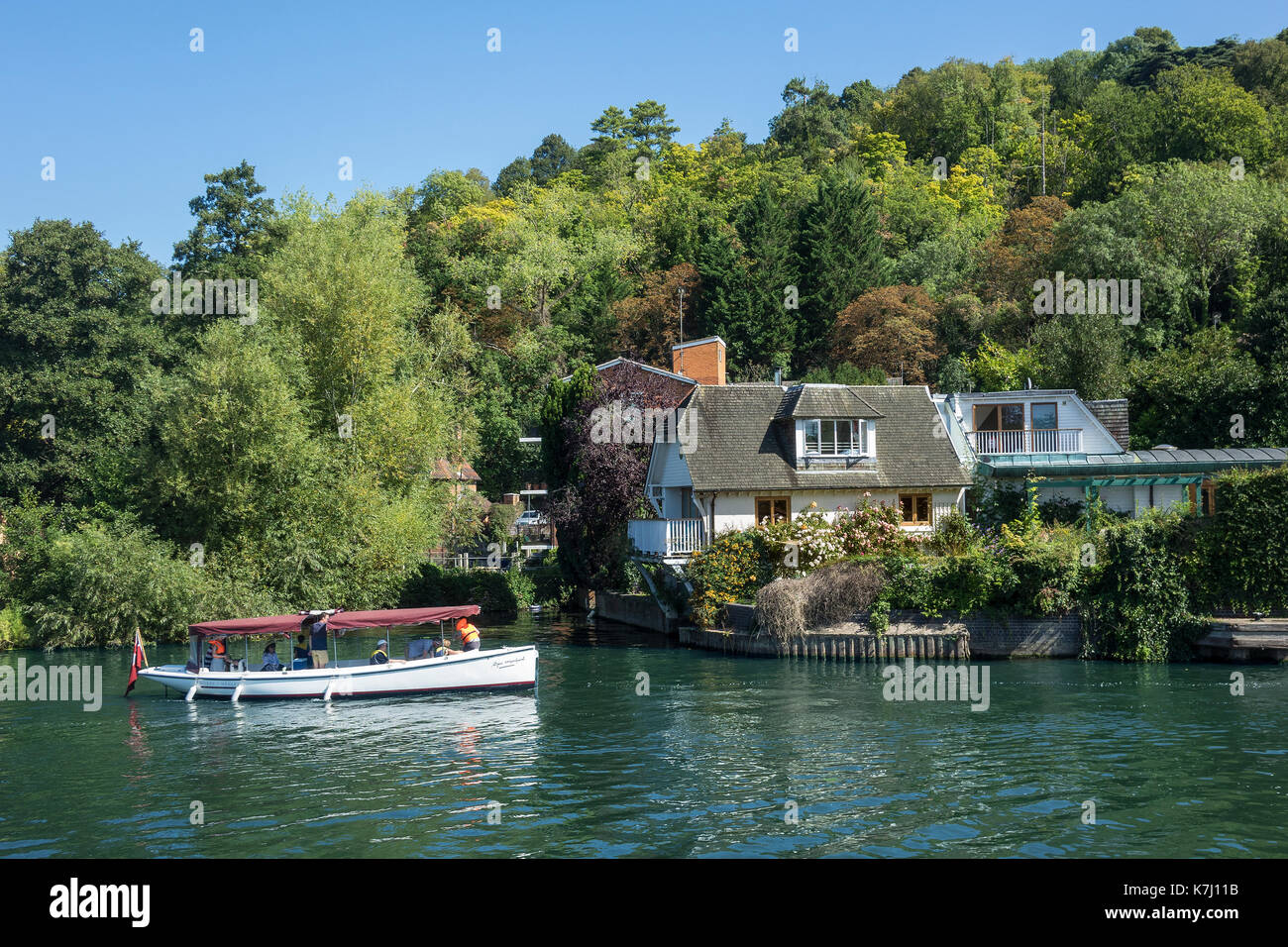 L'Angleterre, l'Oxfordshire, Henley-on-Thames, près de marsh lock Banque D'Images