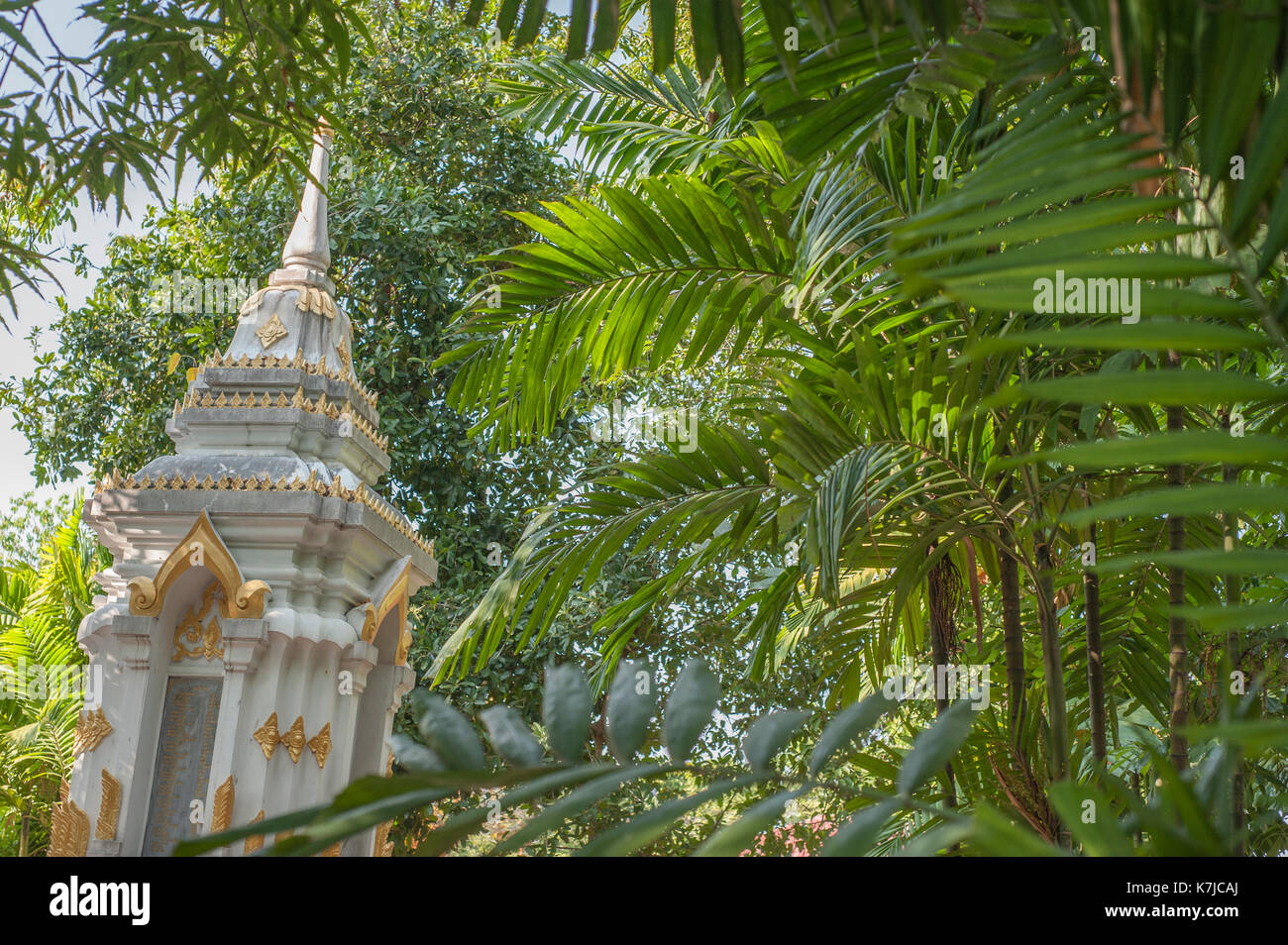 Wat Chedi Luang temple à Chiang Mai, Thaïlande Banque D'Images