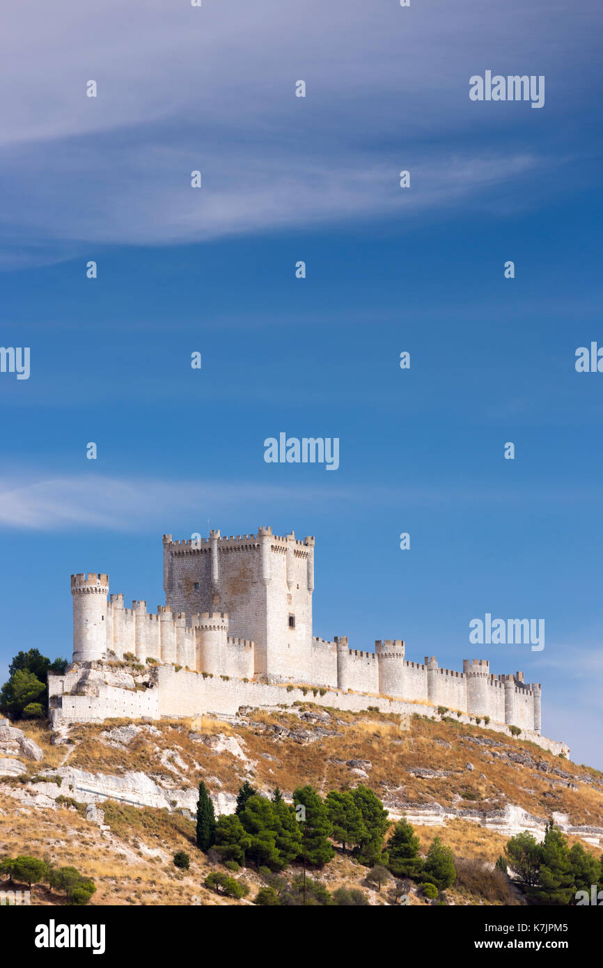 Château de Penafiel Penafiel, province de Valladolid, Espagne Banque D'Images