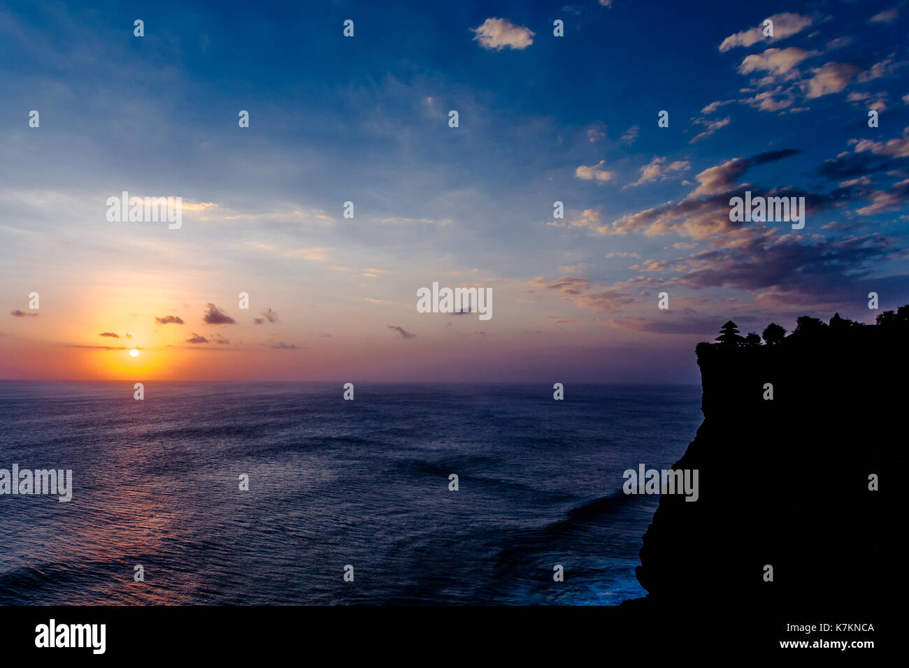 Avis de pura uluwatu temple, Bali, Indonésie Banque D'Images