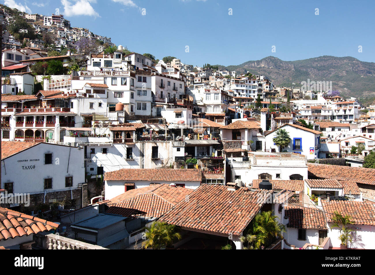 Taxco de Alarcón, Guerrero, Mexique - 2013: Vue panoramique de la ville. Banque D'Images