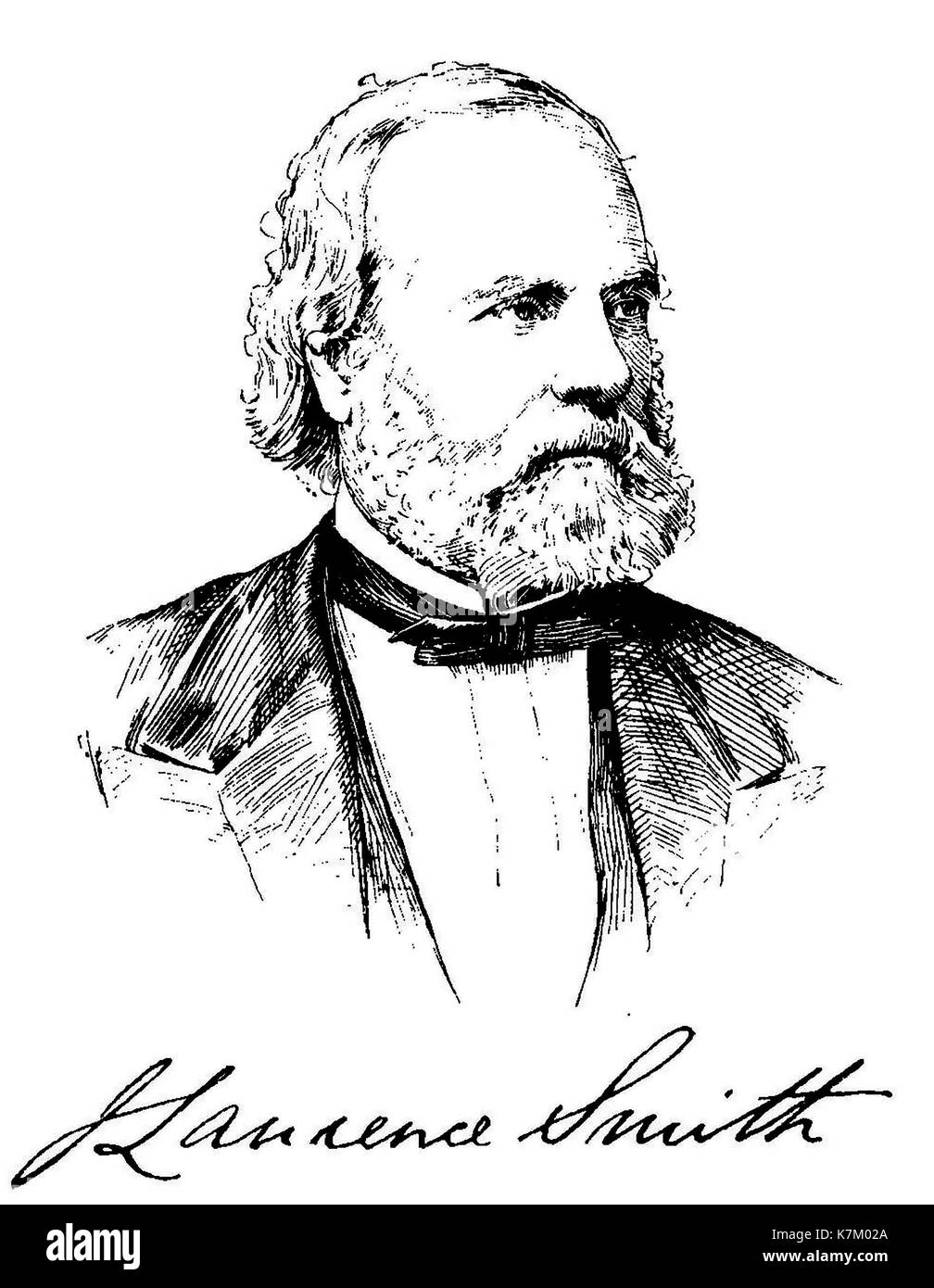 John LAWRENCE SMITH (1818-1883) chimiste américain qui a inventé le microscope inversé Banque D'Images