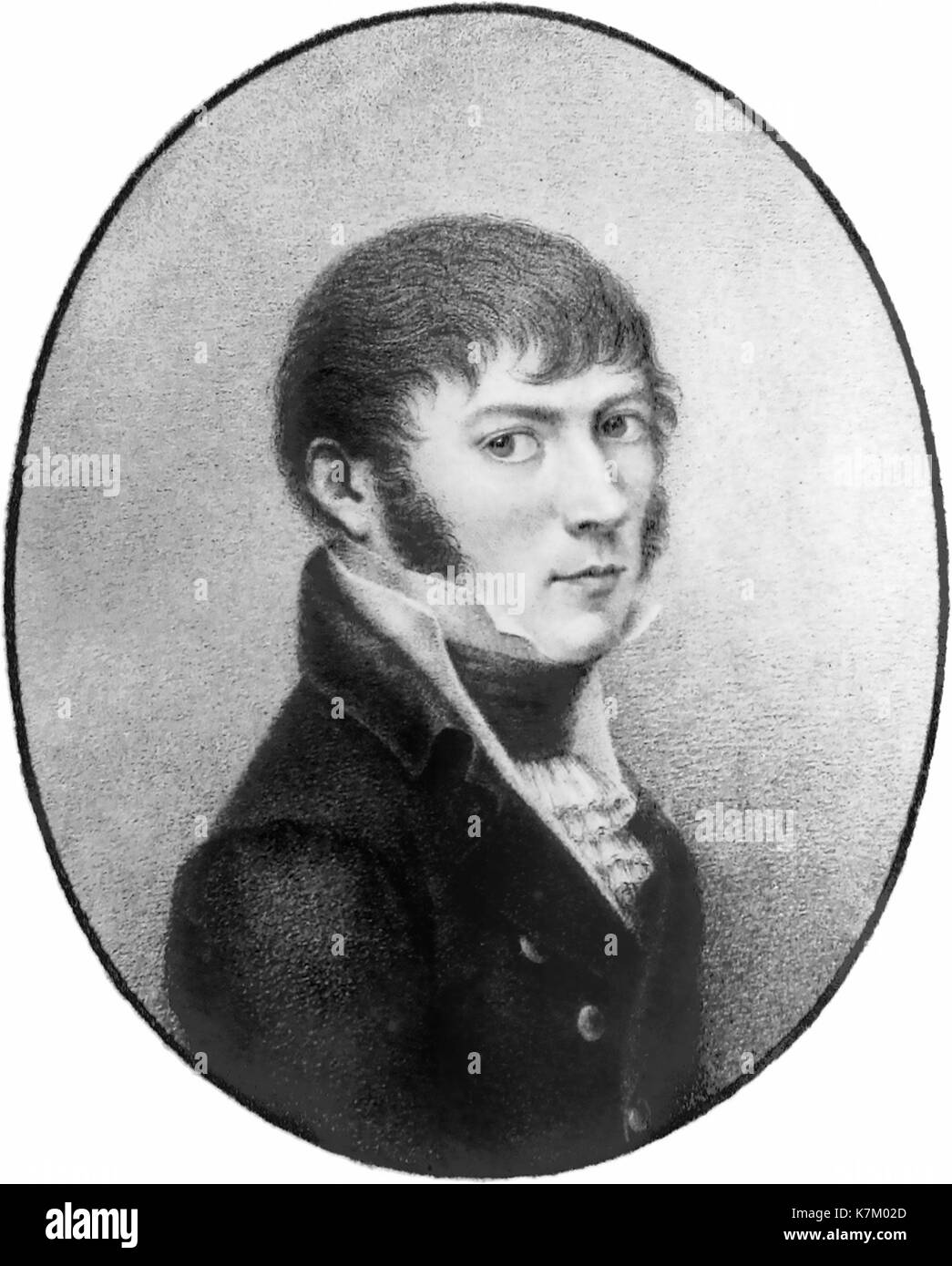 Joseph von FRAUNHOFER (1787-1826) physicien allemand qui a inventé le spectroscope Banque D'Images