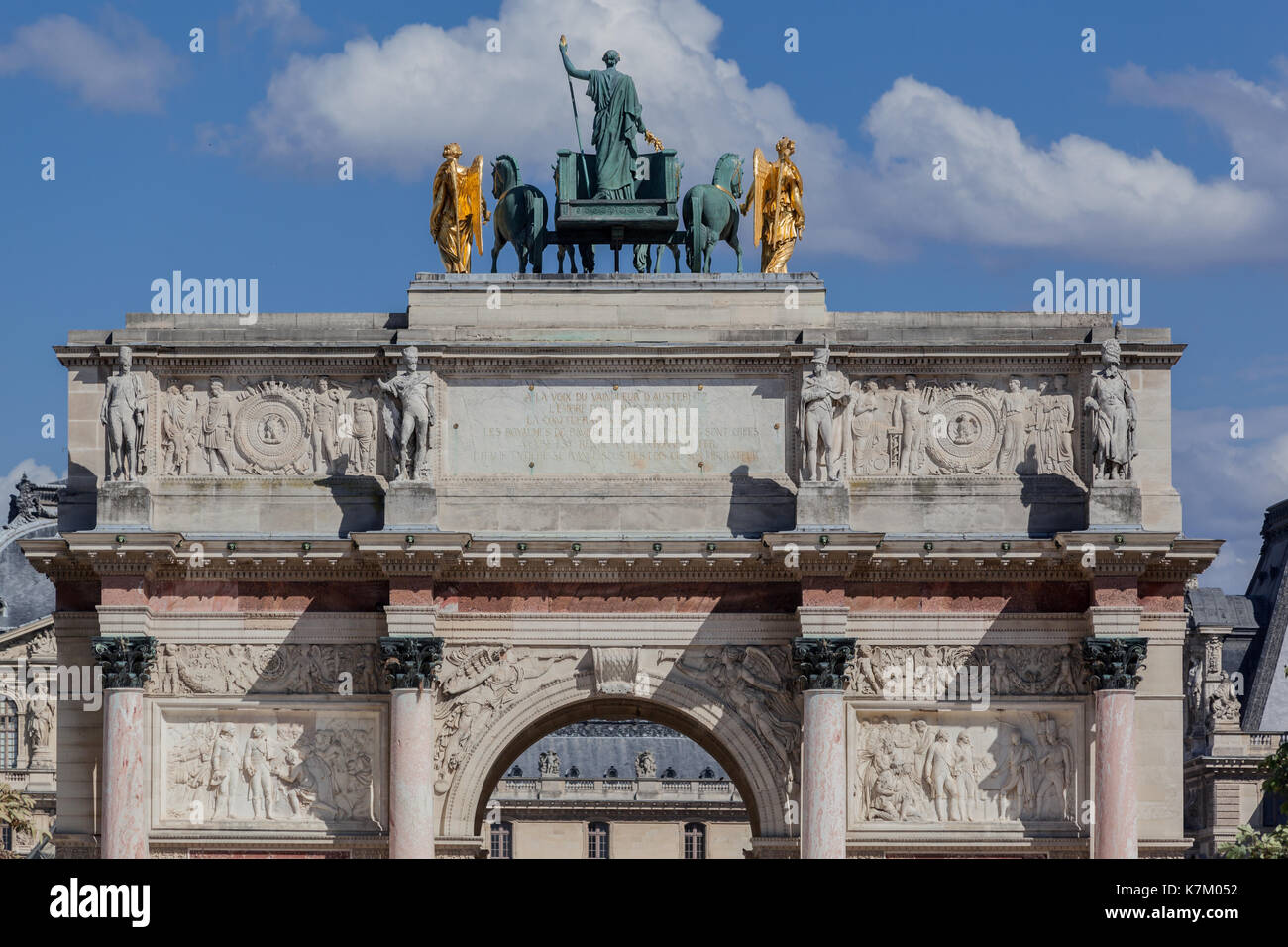 Arc de triomphe du carrousel paris france Banque D'Images