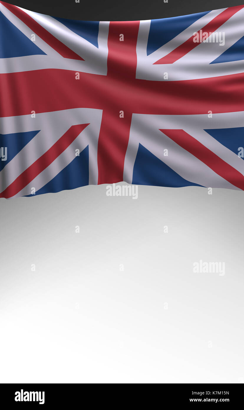 Les couleurs du drapeau royaume-uni, uk flag (3d render) Banque D'Images
