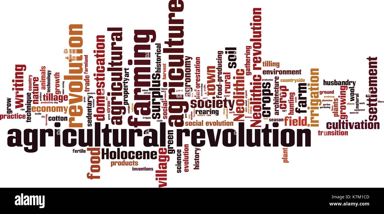 Révolution agricole mot concept cloud. vector illustration Illustration de Vecteur