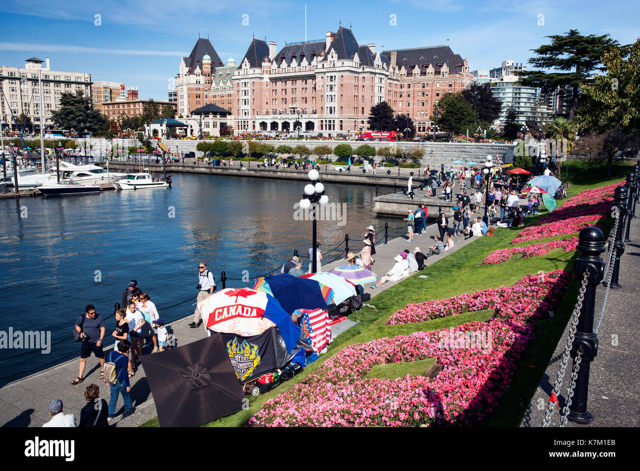 Inner Harbor - Victoria, île de Vancouver, Colombie-Britannique, Canada Banque D'Images