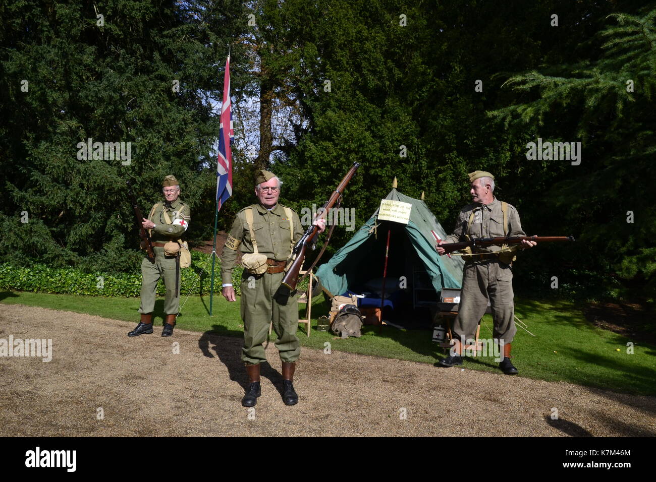Home Front, les soldats britanniques, de reconstitution historique, 1940 Événement, uk Banque D'Images