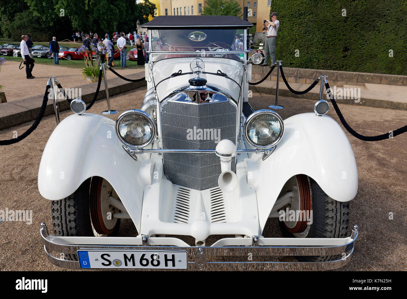 Mercedes-Benz Type S (W 06), voiture de sport surchargée de 1927, voiture de collection, Classic Days Schloss Dyck, Jüchen Banque D'Images