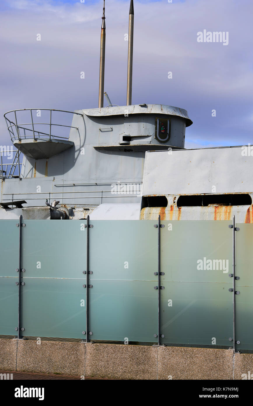 Royaume-uni, Birkenhead, Merseyside, Woodside, U-boot U-534, sous-marin historique Banque D'Images