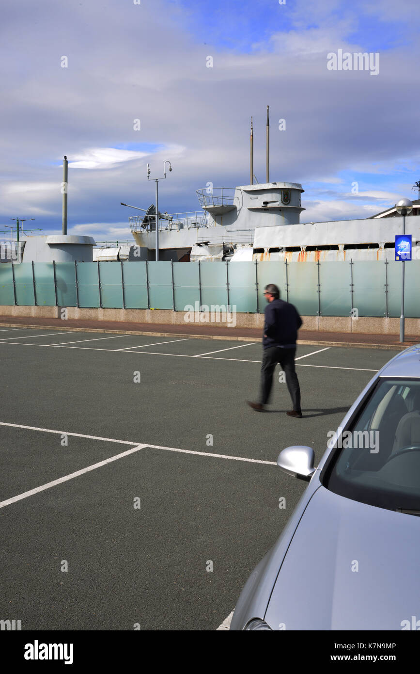 Royaume-uni, Birkenhead, Merseyside, Woodside, U-boot U-534, sous-marin historique Banque D'Images