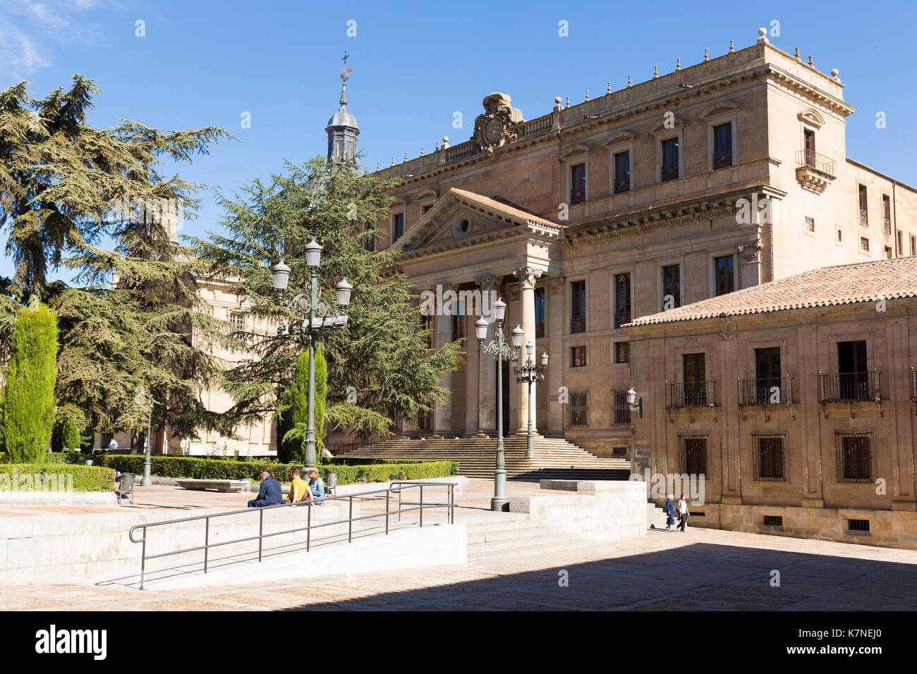 Université de Salamanque, faculté de philologie, langues dans la Plaza de Anaya, Espagne Banque D'Images
