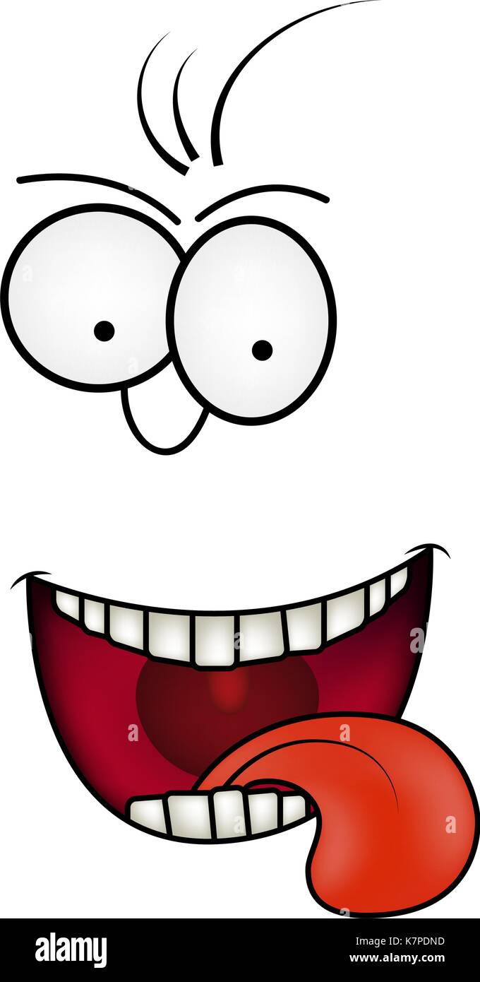 Cartoon vector icône symbole face design. Belle illustration isolé sur fond blanc Illustration de Vecteur