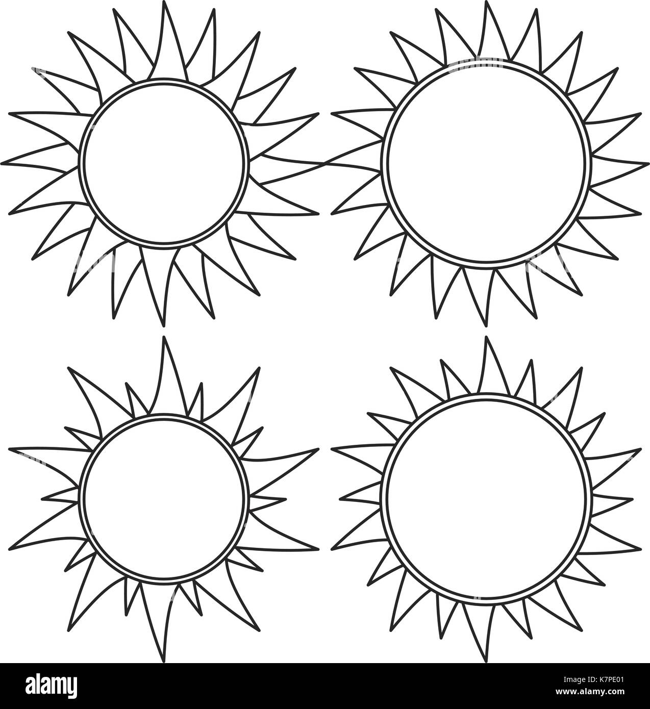 Sun Set vector icône Symbole du design. Belle illustration isolé sur fond blanc Illustration de Vecteur