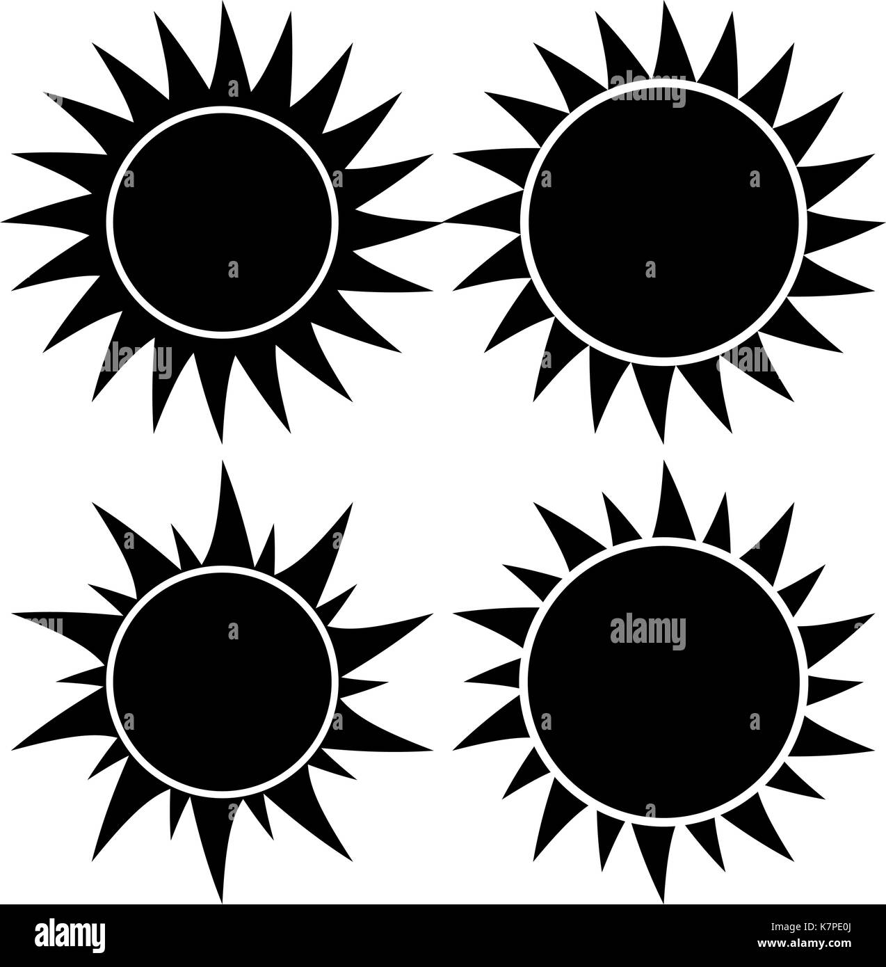 Sun Set vector icône Symbole du design. Belle illustration isolé sur fond blanc Illustration de Vecteur