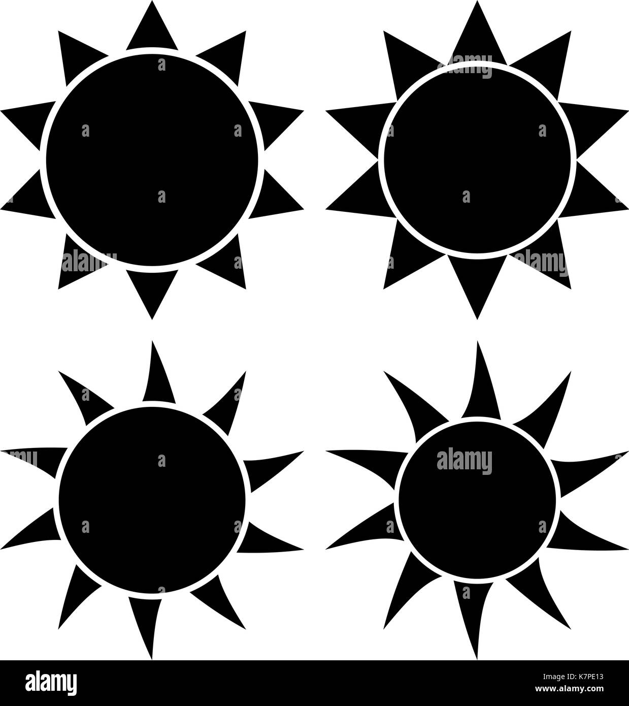 Sun Set vector icône Symbole du design. Belle illustration isolé sur fond blanc Illustration de Vecteur