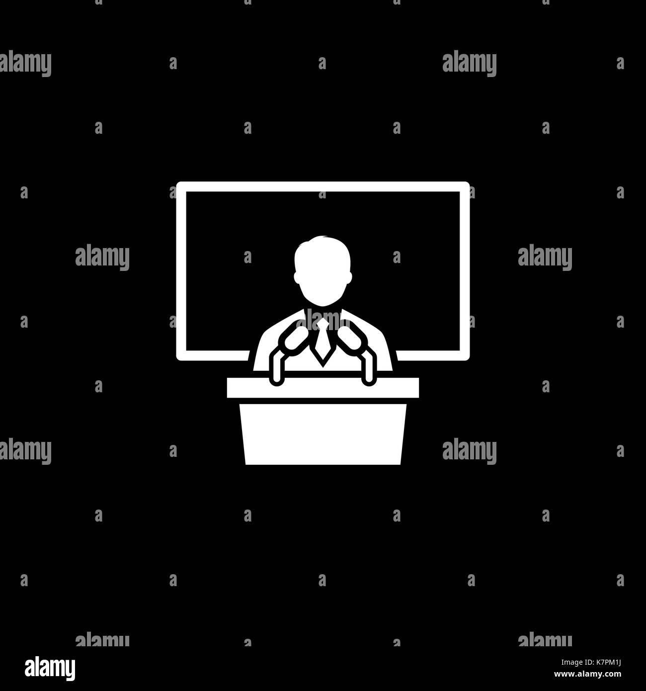 L'icône de la formation. Concept d'entreprise. Modèle plat. Illustration de Vecteur