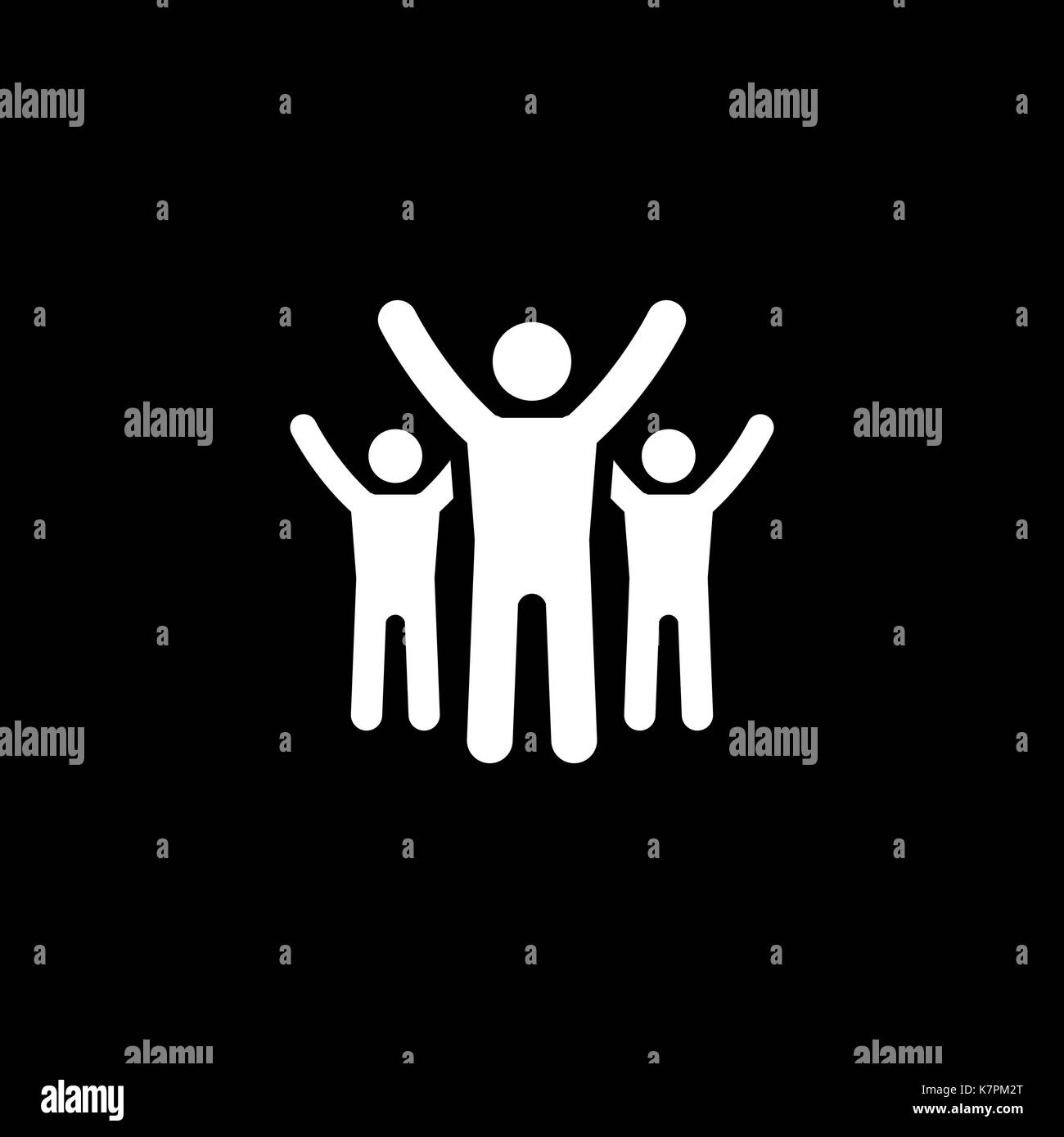 L'icône de réussite. Concept d'entreprise. Modèle plat. Illustration de Vecteur