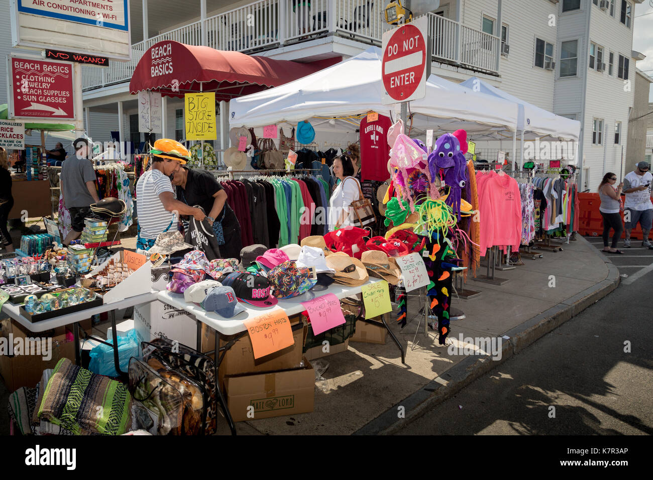 Fournisseurs de l'Hampton Beach Festival des fruits de mer 2017 # hbsf17 Banque D'Images