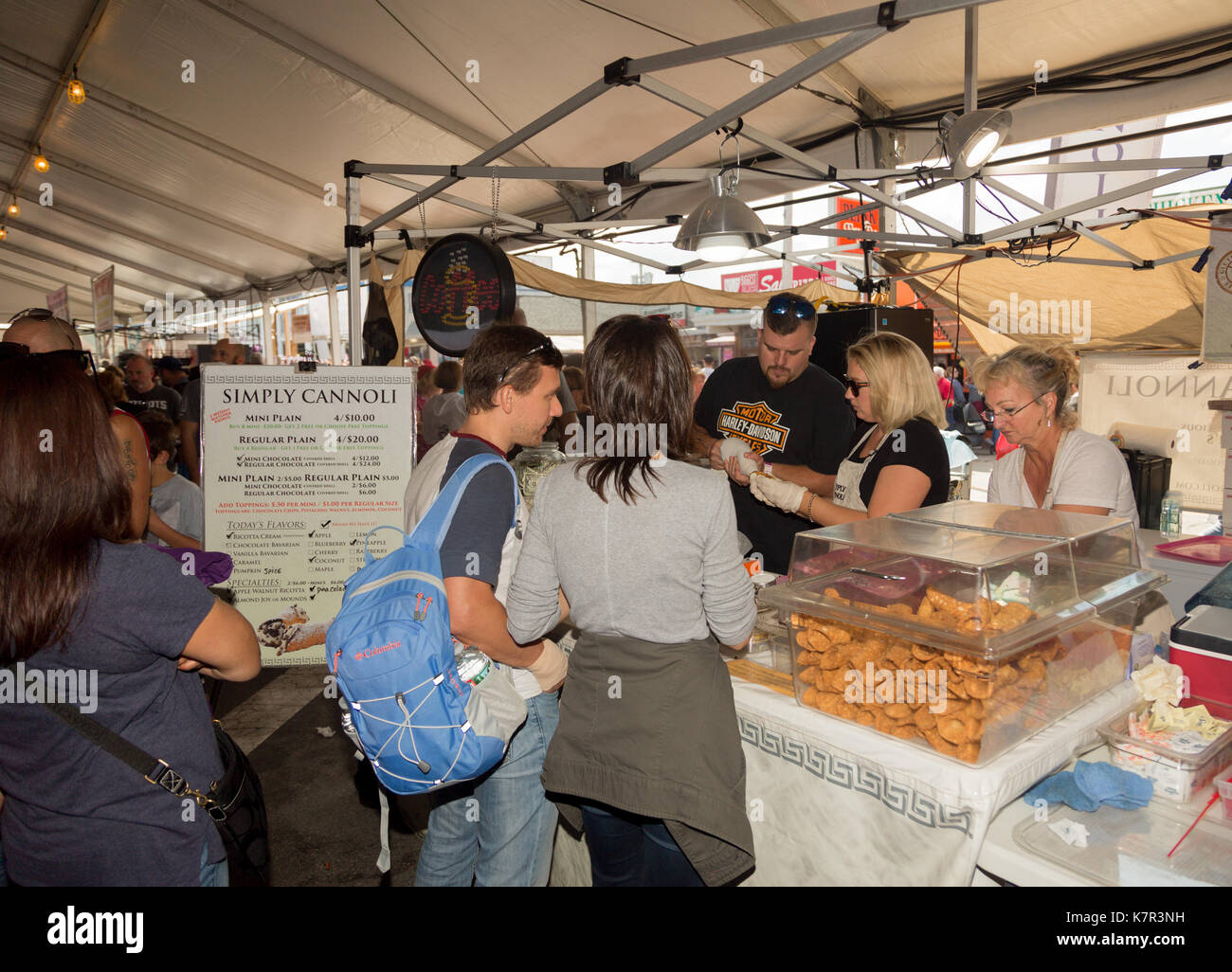 Fournisseurs de l'Hampton Beach Festival des fruits de mer 2017 # hbsf17 Banque D'Images