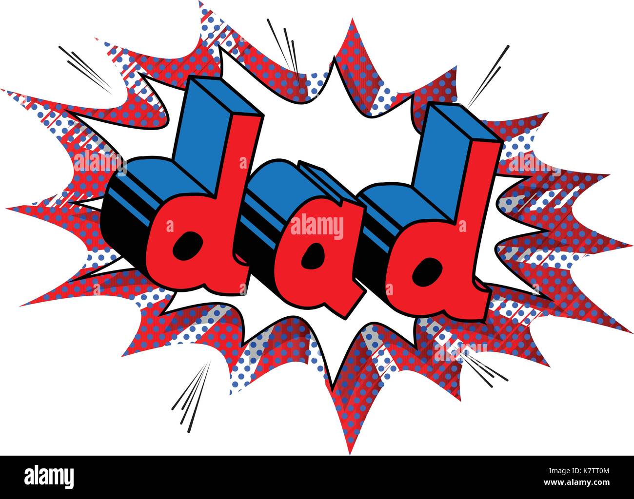 Papa - comic book style word sur comic book abstract background. Illustration de Vecteur