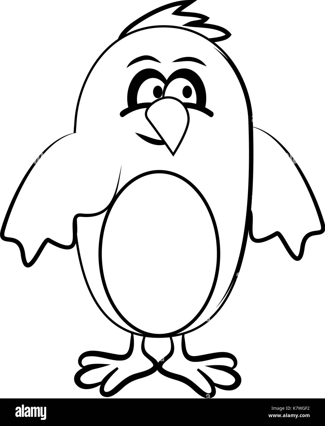 Cartoon vector poulet pâques icône symbole design. Belle illustration isolé sur fond blanc Illustration de Vecteur