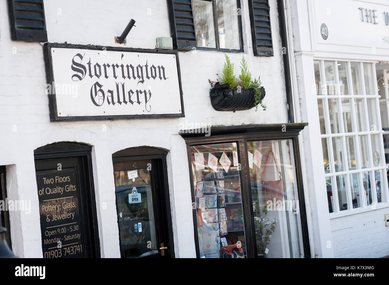 Galerie Storrington dans la ville de Storrington, West Sussex, Angleterre, Royaume-Uni Banque D'Images