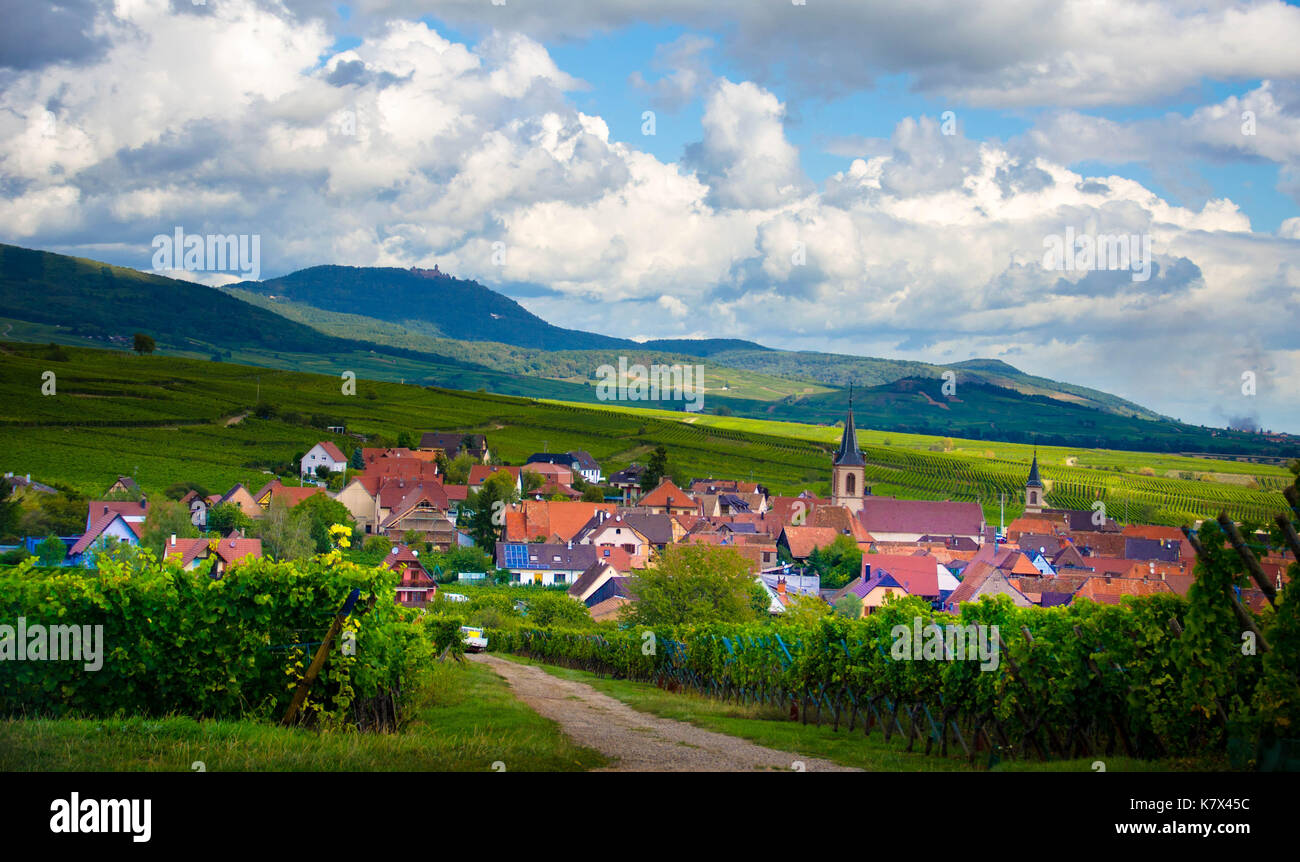 Vue de l’Alsace Banque D'Images