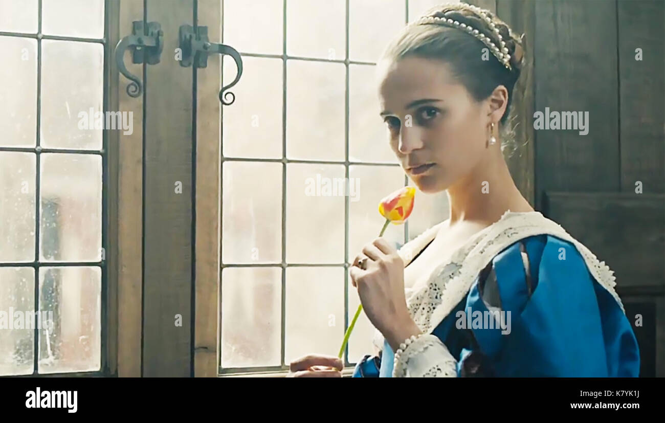 Tulip FFIÈVRE 2017 Paramount Photos film avec Alicia Vikander Banque D'Images