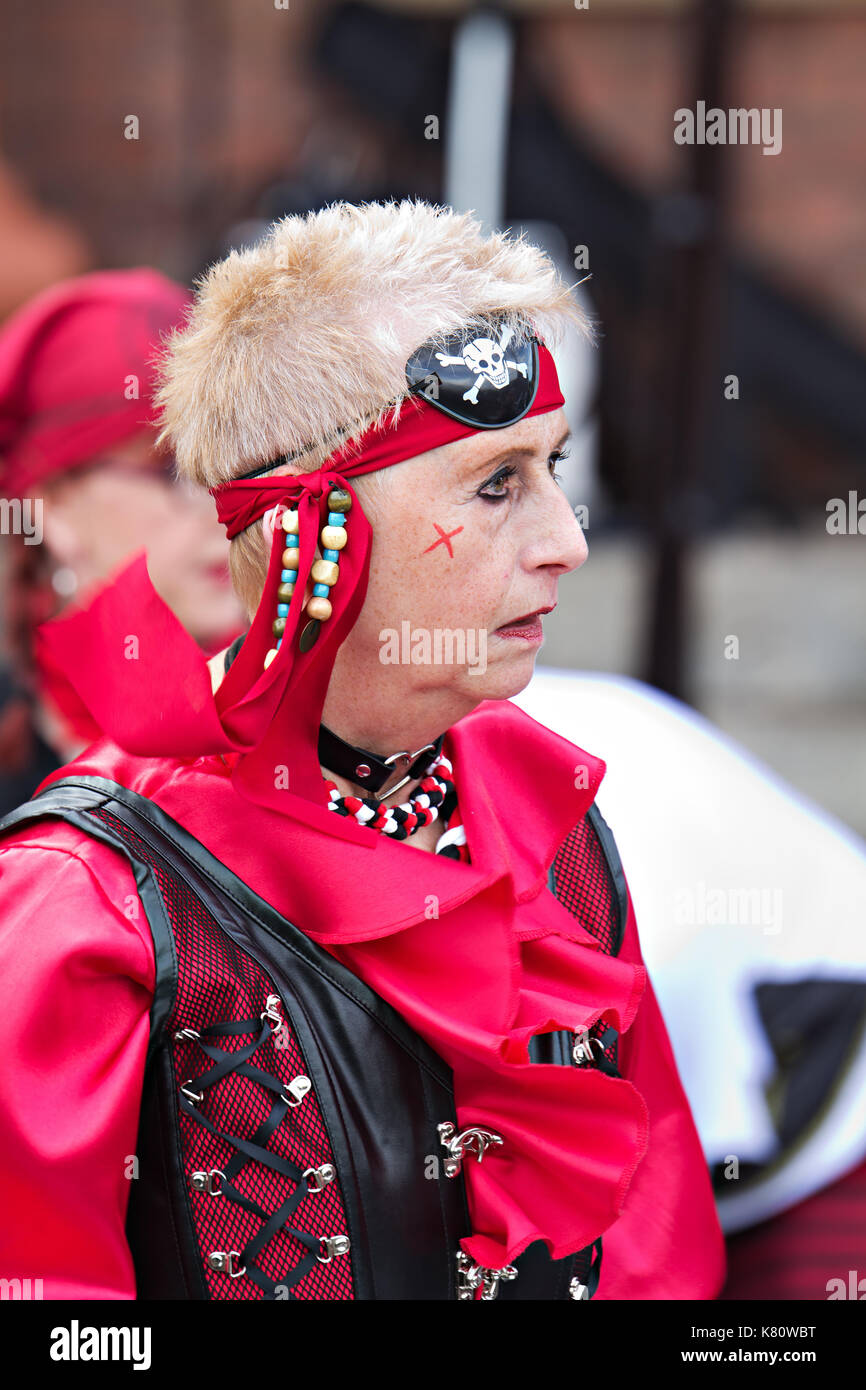 Liverpool, UK, 17 septembre2017. Les personnes bénéficiant de la Pirate Festival à Albert Dock de Liverpool, un week-end d'événements pour toute la famille. Credit : Ken Biggs/Alamy Live News. Banque D'Images