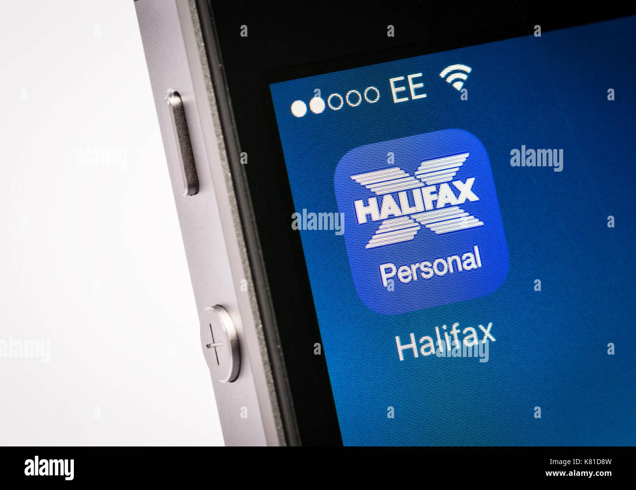 Application mobile banking Halifax sur un téléphone mobile iPhone Banque D'Images