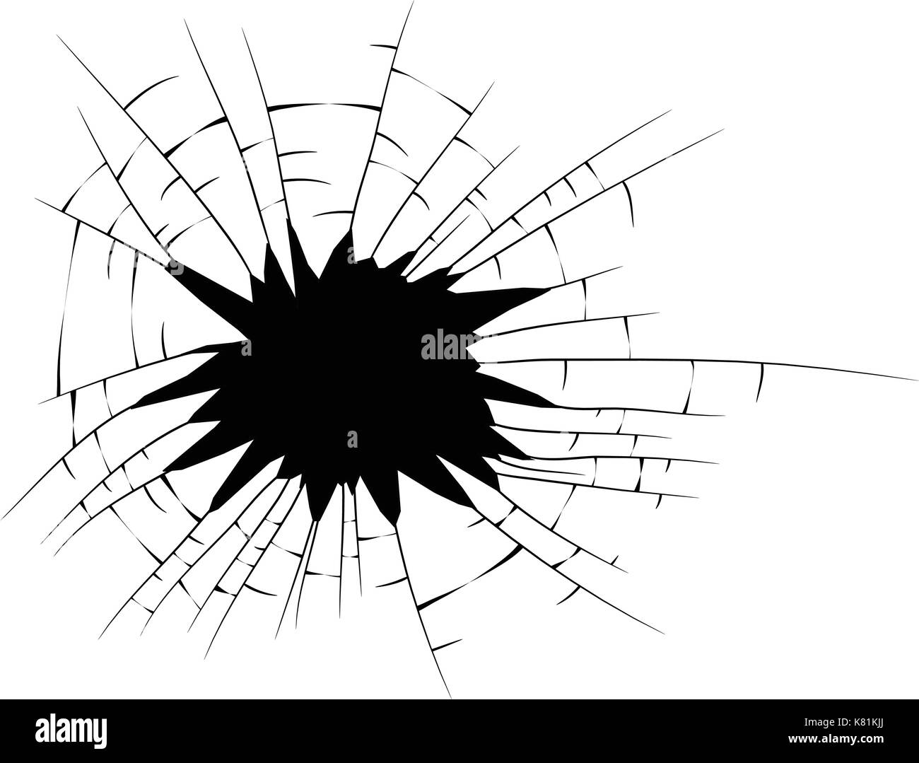 Silhouette de verre cassée symbole vecteur icône concevoir. Belle illustration isolé sur fond blanc Illustration de Vecteur