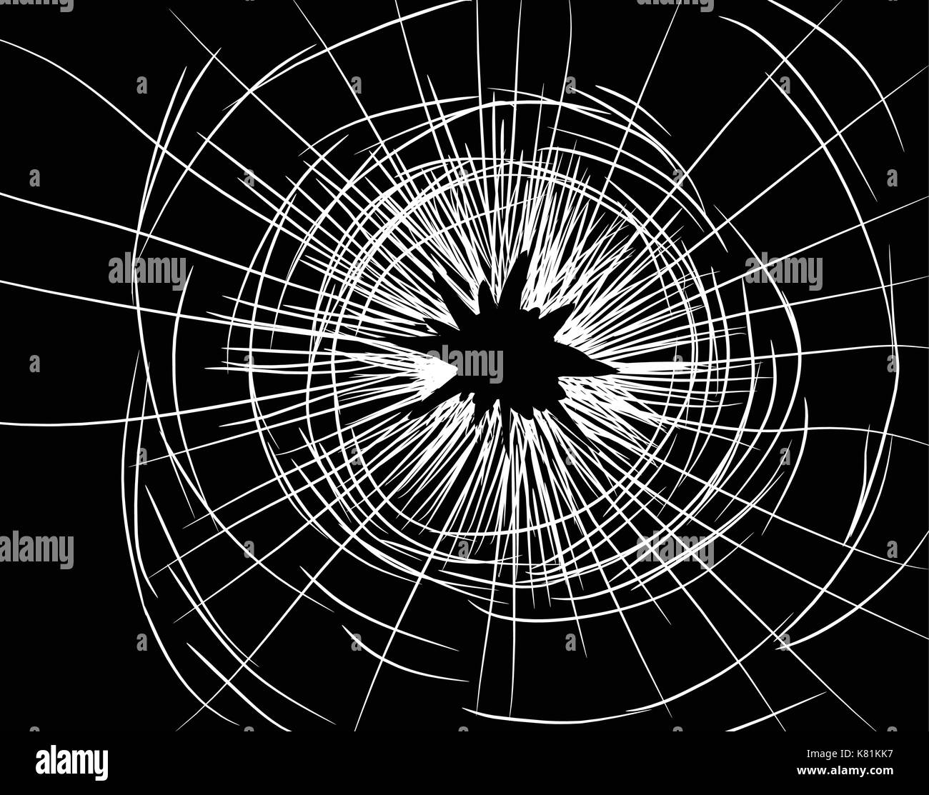 Silhouette de verre cassée symbole vecteur icône concevoir. Belle illustration isolé sur fond noir Illustration de Vecteur