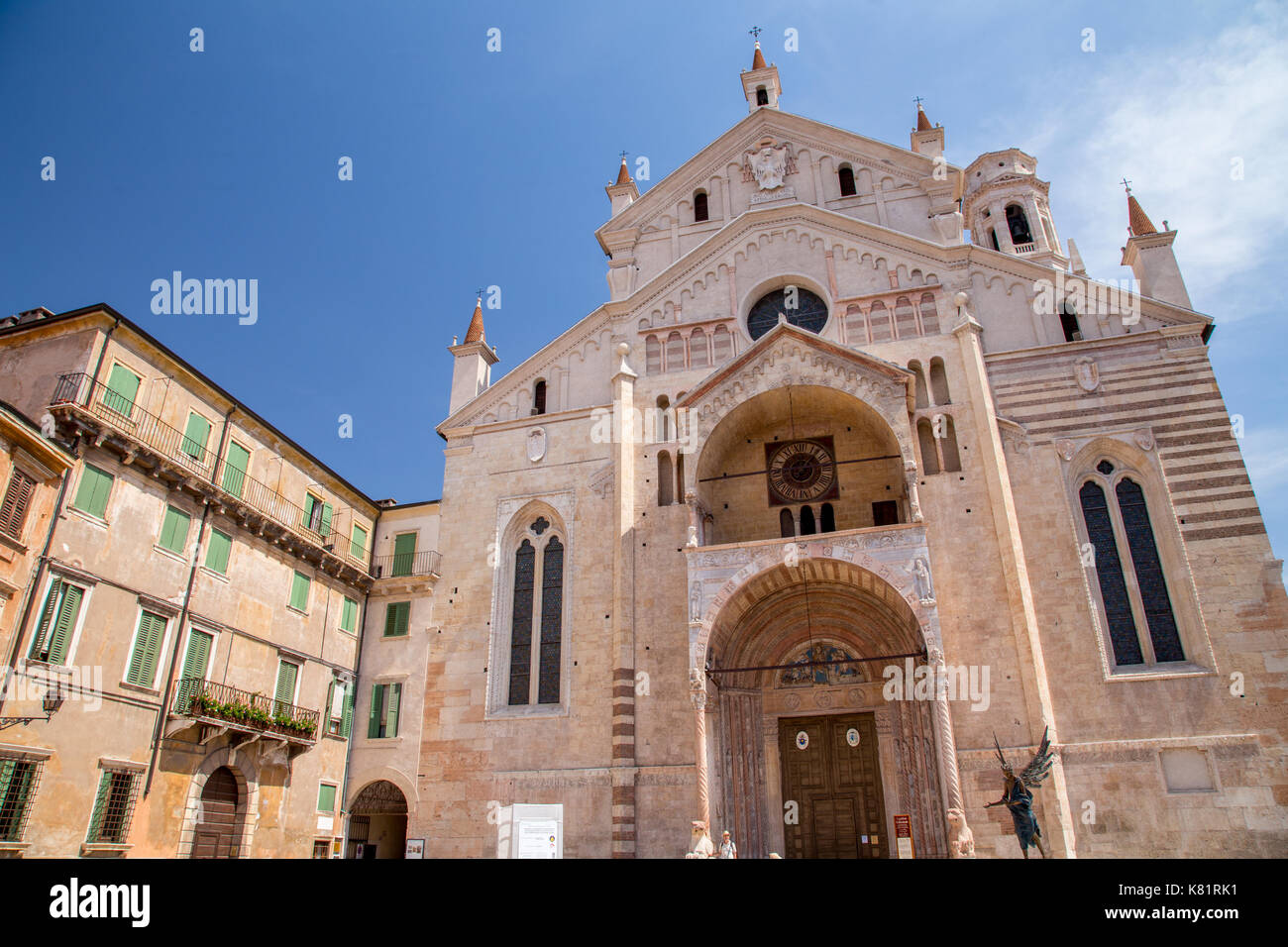 La cathédrale de Vérone, la cathédrale Santa Maria Matricolare de Vérone, Italie Banque D'Images