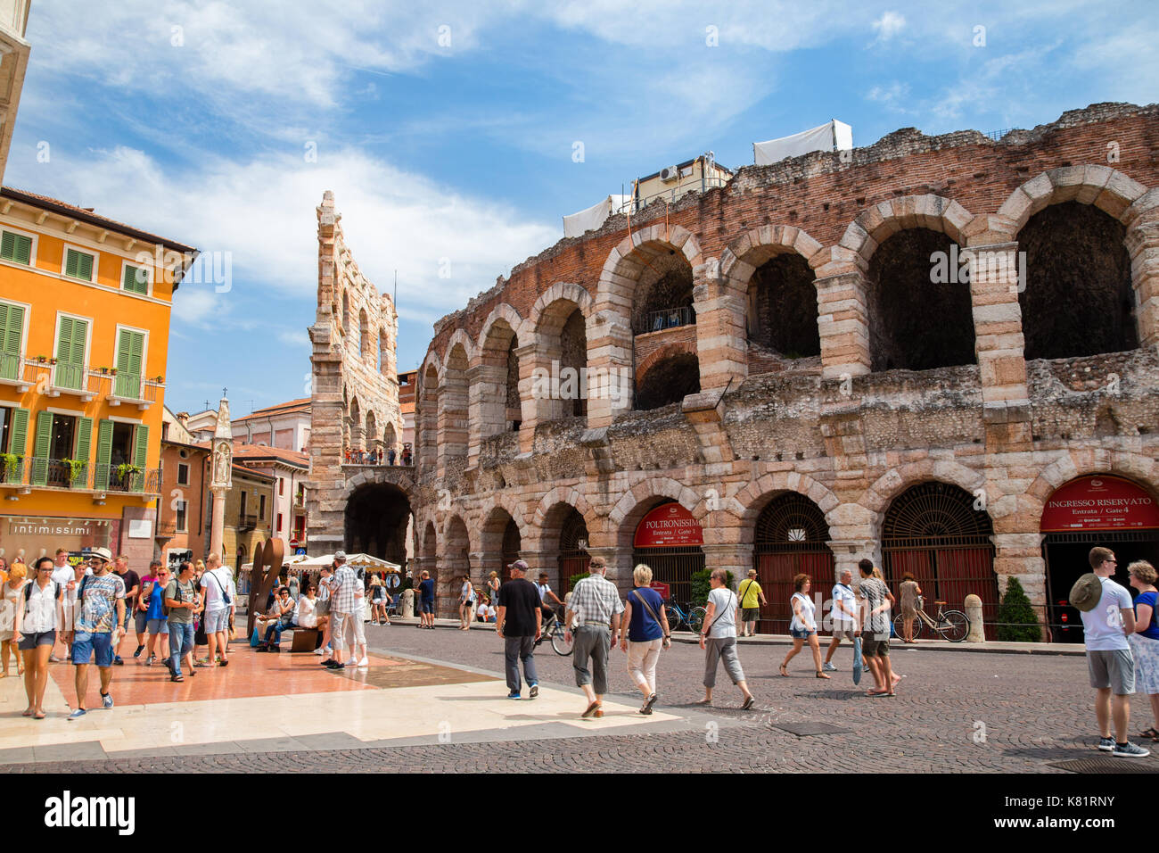 Aphitheater arène romaine, Vérone, Italie Banque D'Images