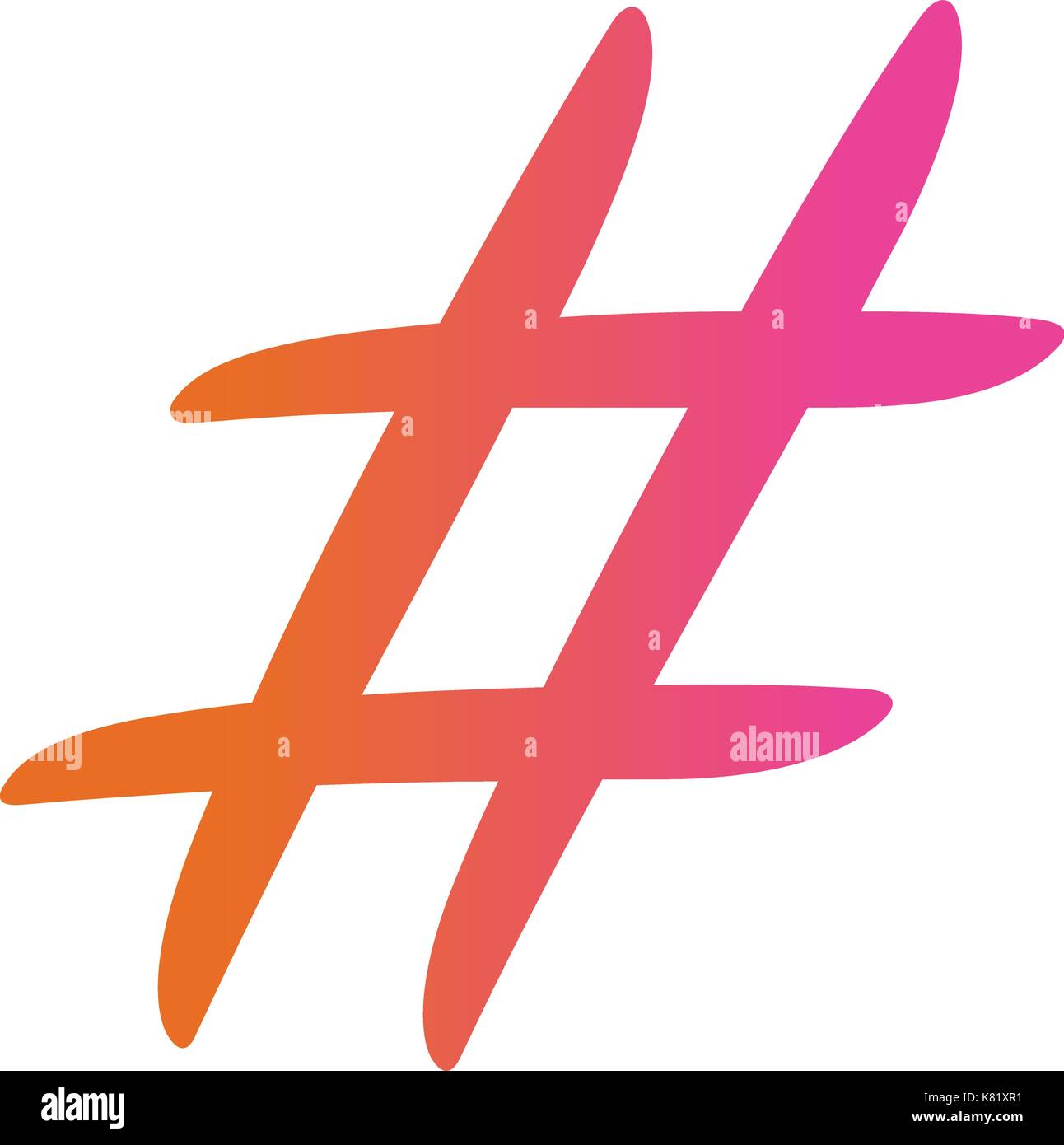 Le gradient de couleur écriture main isolé sur blanc symbole hashtag mot blackground Illustration de Vecteur Le gradient de couleur écriture main isolé sur blanc symbole hashtag mot blackground Illustration de Vecteur