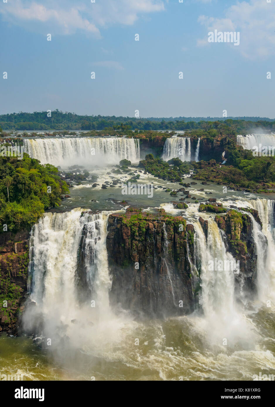 Chutes d'Iguazu, Foz do Iguacu, État de Parana, Brésil Banque D'Images