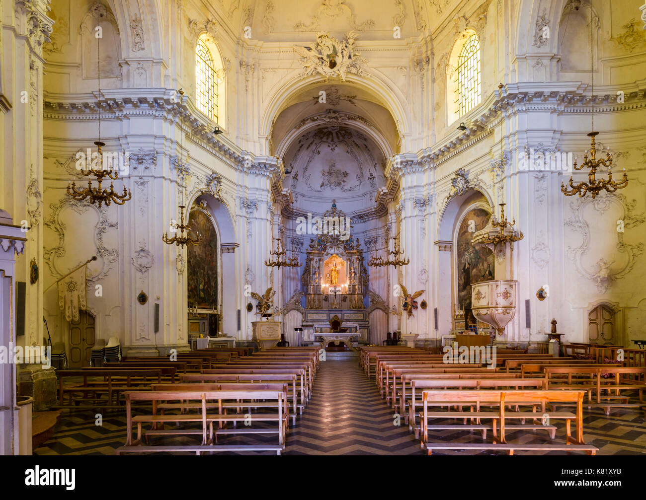 Chiesa del Carmine, Noto, UNESCO World Heritage site, vale di Noto, province de Syracuse, Sicile, Italie Banque D'Images