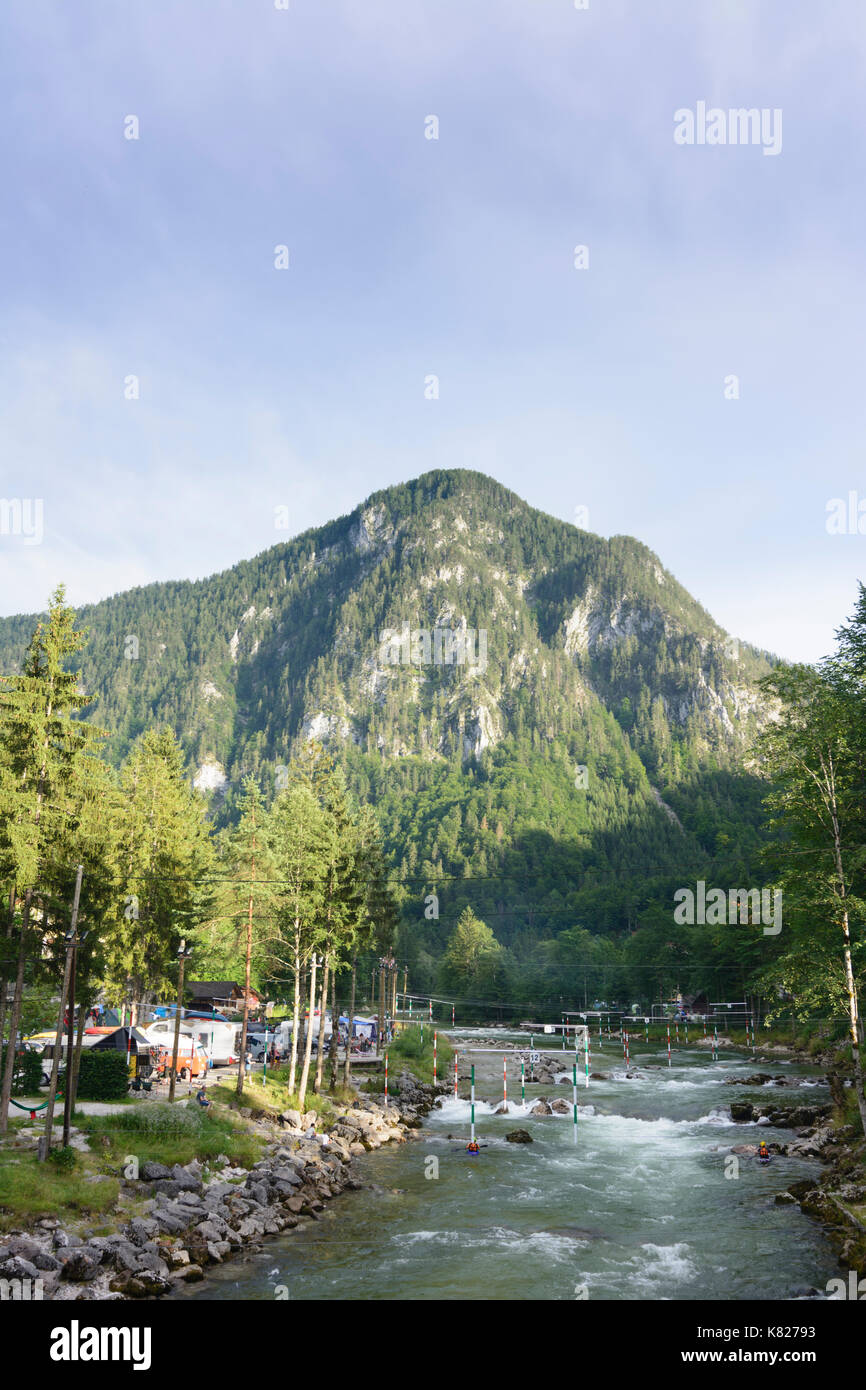 River Salza, mountain Hochschwab, cours de formation, de l'eau blanc Wildalpen, Hochsteiermark, Steiermark, Styrie, Autriche Banque D'Images