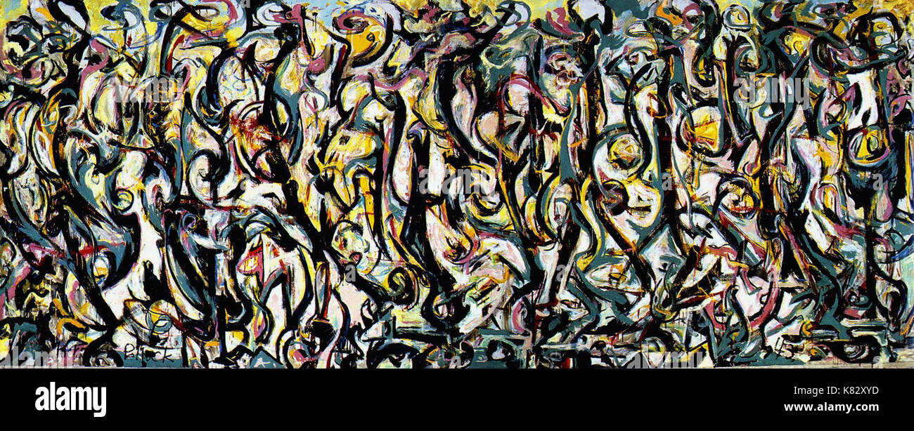 Jackson Pollock - Untlited Banque D'Images