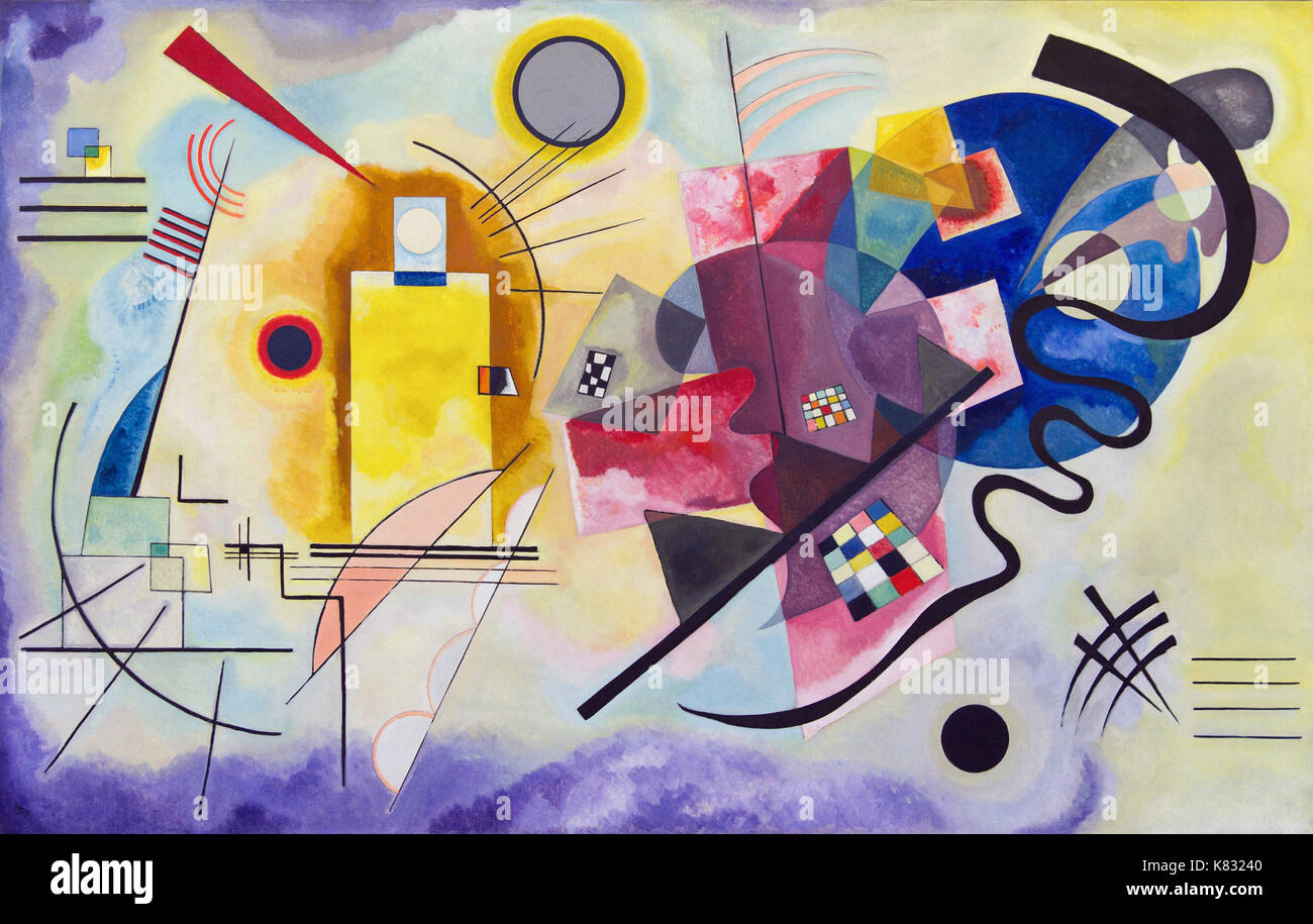 Kandinsky Jaune Rouge Bleu Banque D'Images Kandinsky Jaune Rouge Bleu Banque D'Images